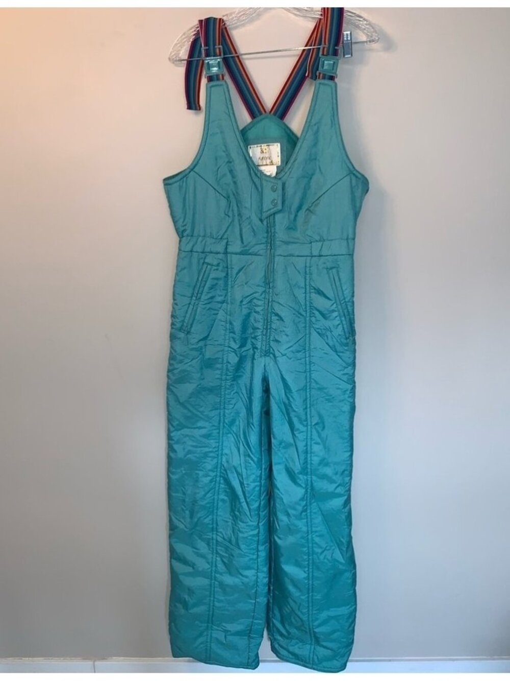 Euroski Teal Snow Bib Overalls Winter Ski Snowboard